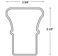 Georgetown Vinyl Railing Drawing