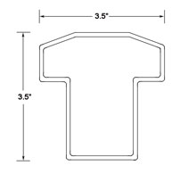 Kent Vinyl Railing Drawing