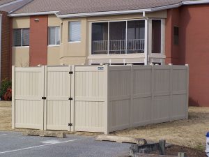 Privacy Trash Enclosure