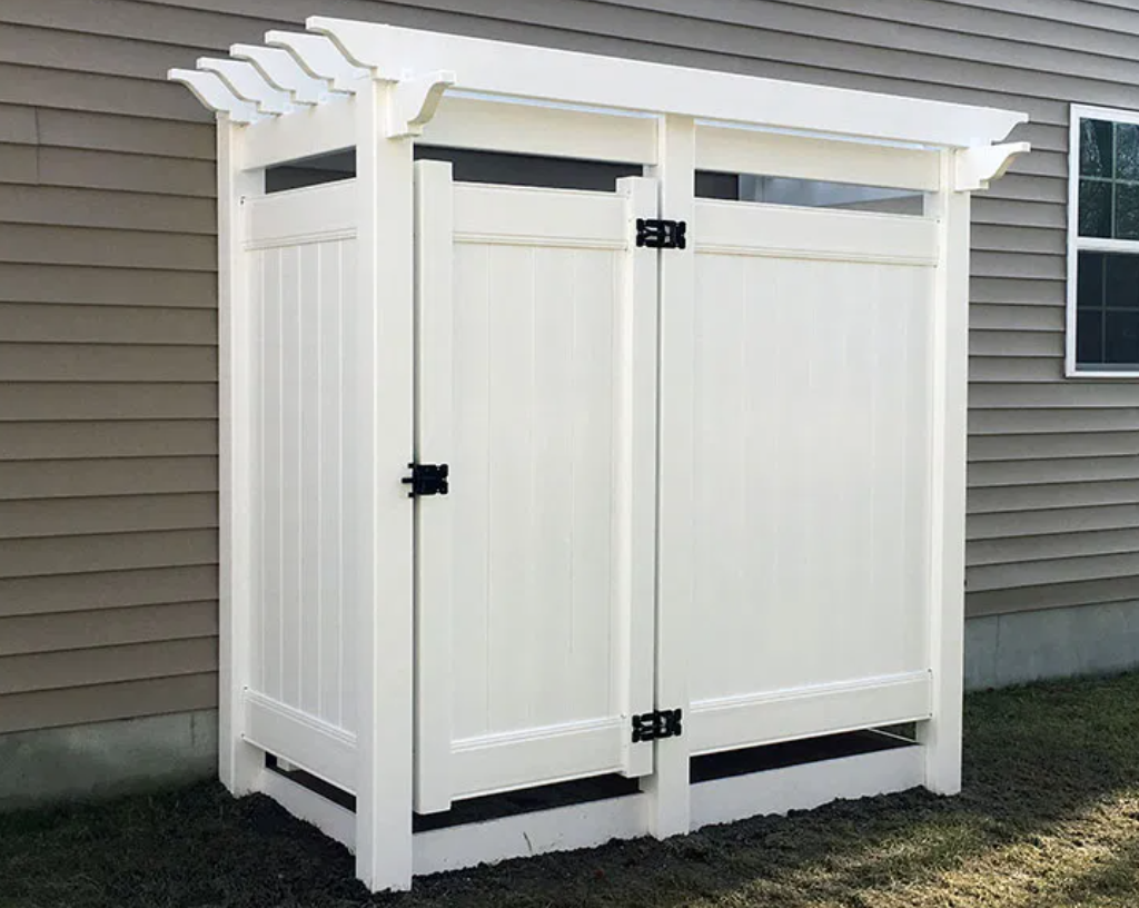 Considerations When Installing an Outdoor Shower eastern shore porch & patio