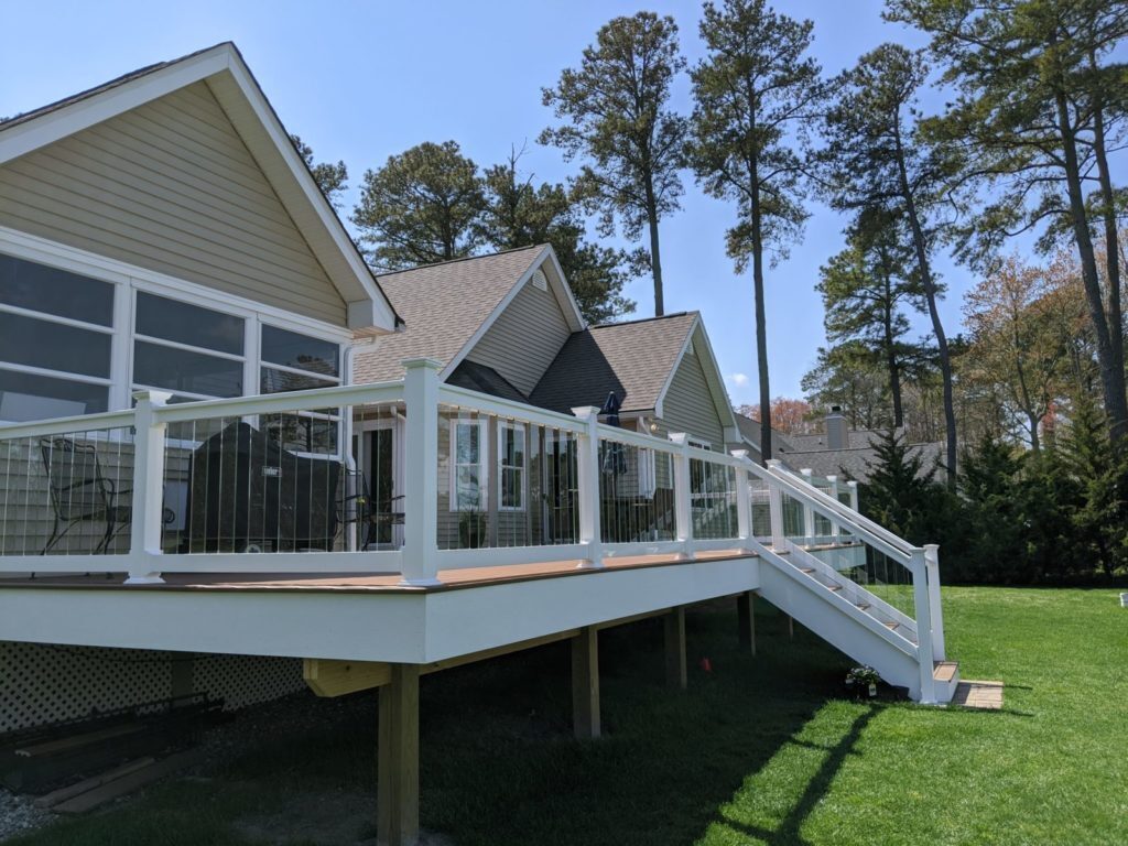 Determining the Right Size for Your Composite Deck eastern shore porch & patio